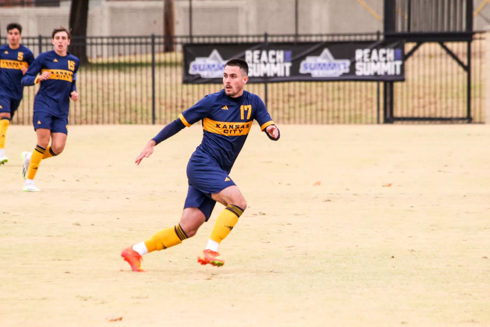 Kansas City Men's Soccer took down the #1 seed for the second year in-a-row at the Summit League Semifinals on Nov. 9, 2023, advancing past No. 23 Denver, 3-3 (5-4 PKs).