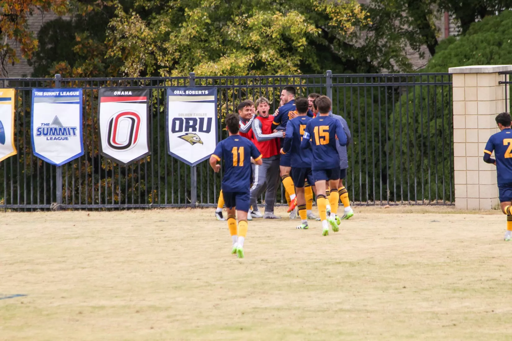 Kansas City Men's Soccer took down the #1 seed for the second year in-a-row at the Summit League Semifinals on Nov. 9, 2023, advancing past No. 23 Denver, 3-3 (5-4 PKs).