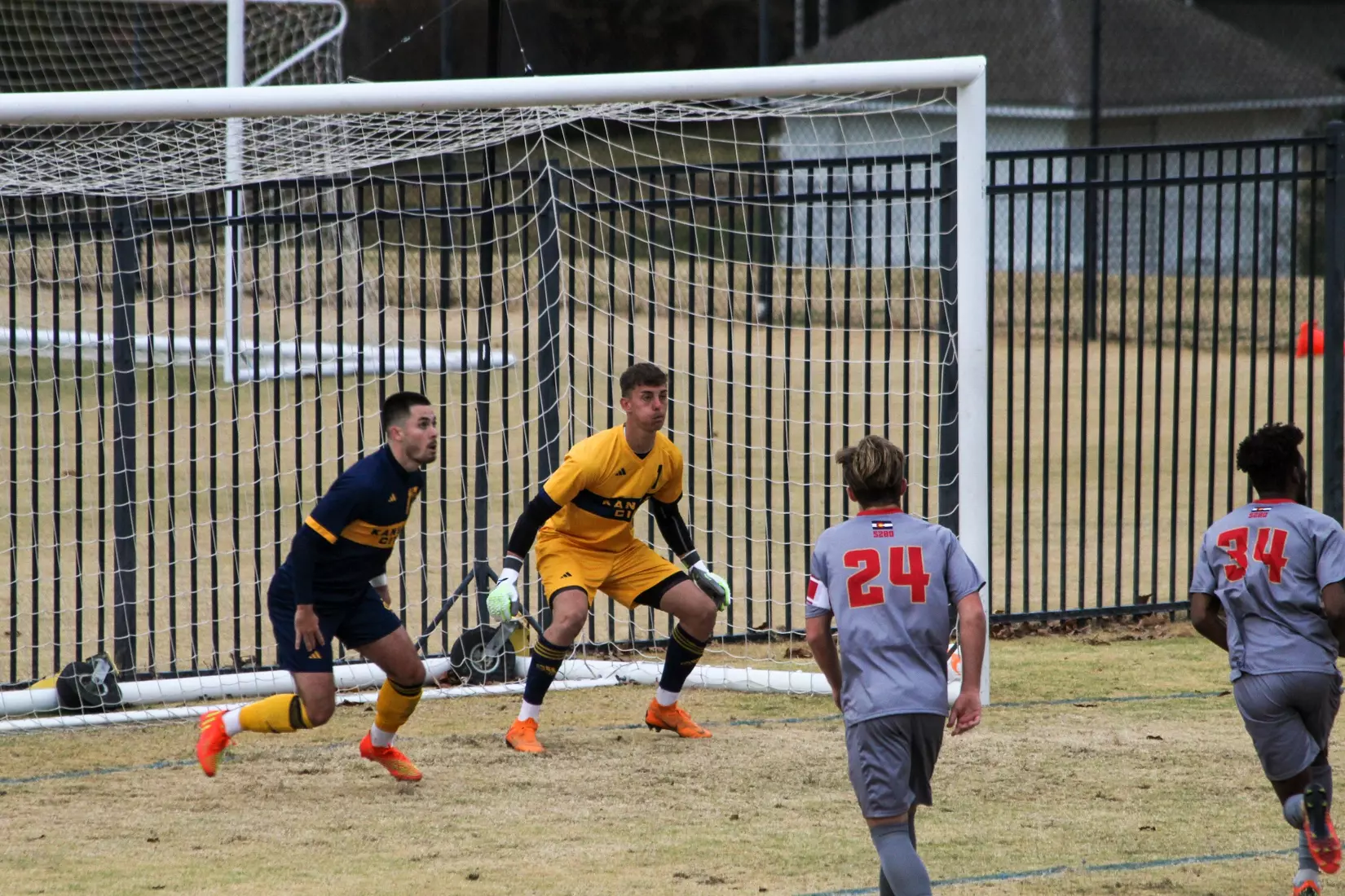 Kansas City Men's Soccer took down the #1 seed for the second year in-a-row at the Summit League Semifinals on Nov. 9, 2023, advancing past No. 23 Denver, 3-3 (5-4 PKs).