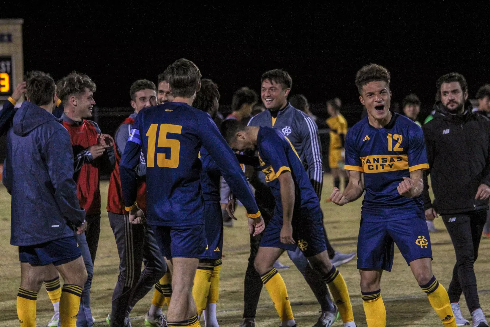 Kansas City Men's Soccer took down the #1 seed for the second year in-a-row at the Summit League Semifinals on Nov. 9, 2023, advancing past No. 23 Denver, 3-3 (5-4 PKs).