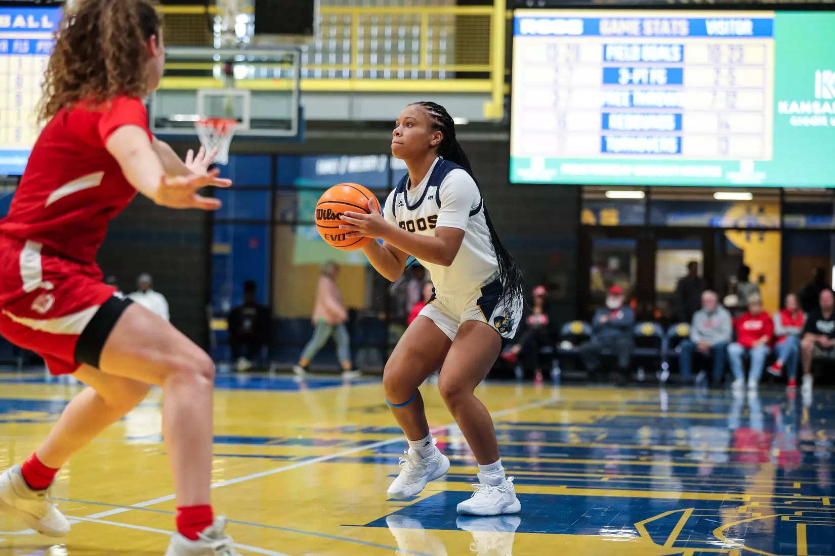 Kansas City Women's Basketball started the 2023-24 season off on a high note, defeating Bradley on Nov. 6, 2023.
