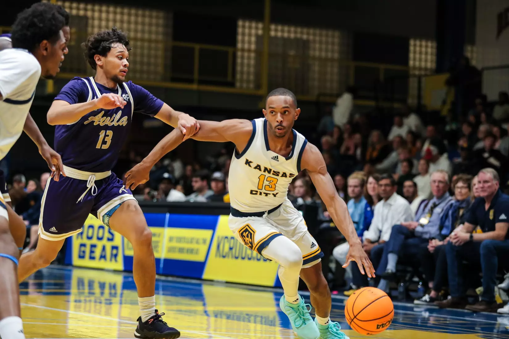 Kansas City Men's Basketball opened the 2023-24 season with a 79-48 home victory over Avila on Nov. 6, 2023.