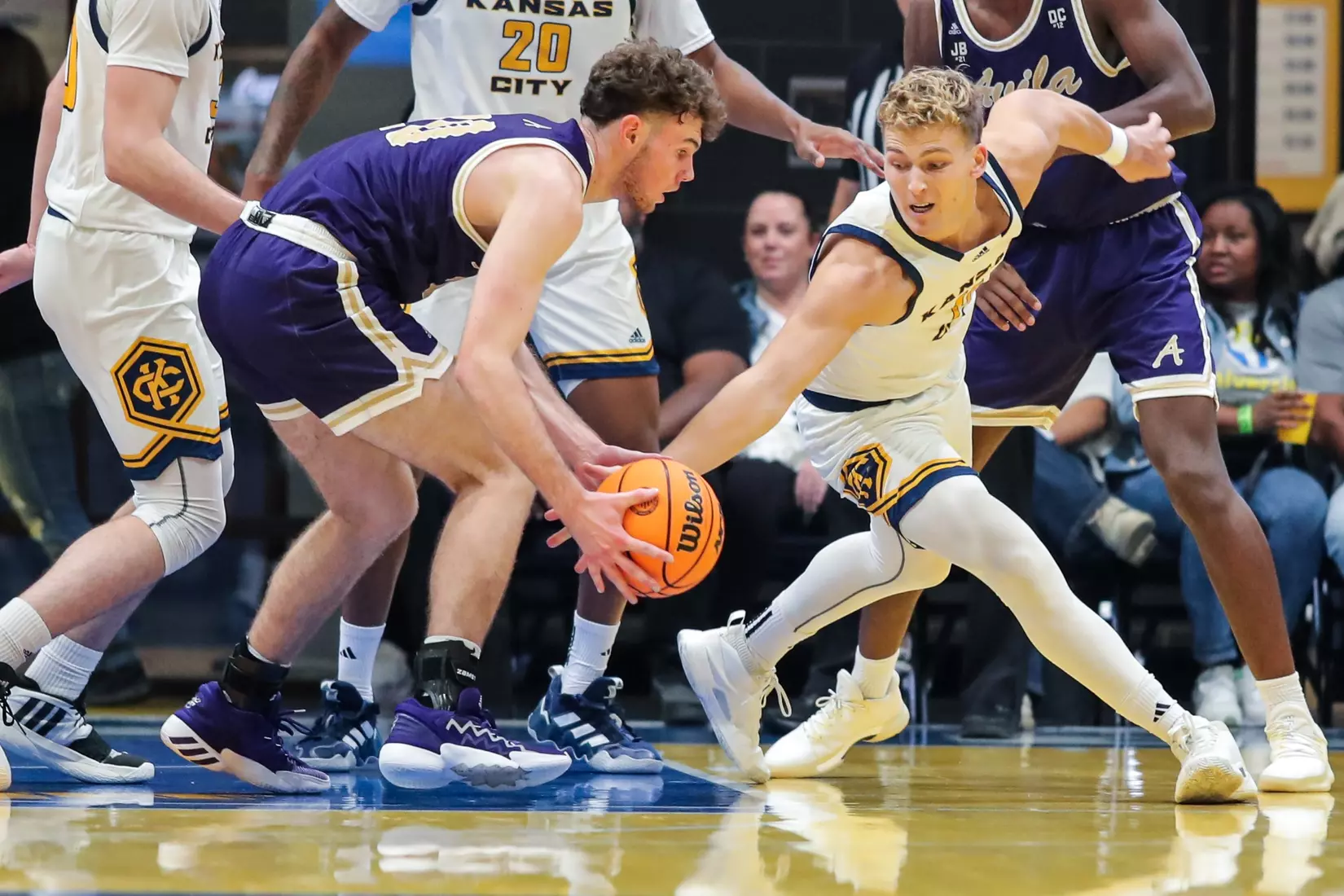 Kansas City Men's Basketball opened the 2023-24 season with a 79-48 home victory over Avila on Nov. 6, 2023.