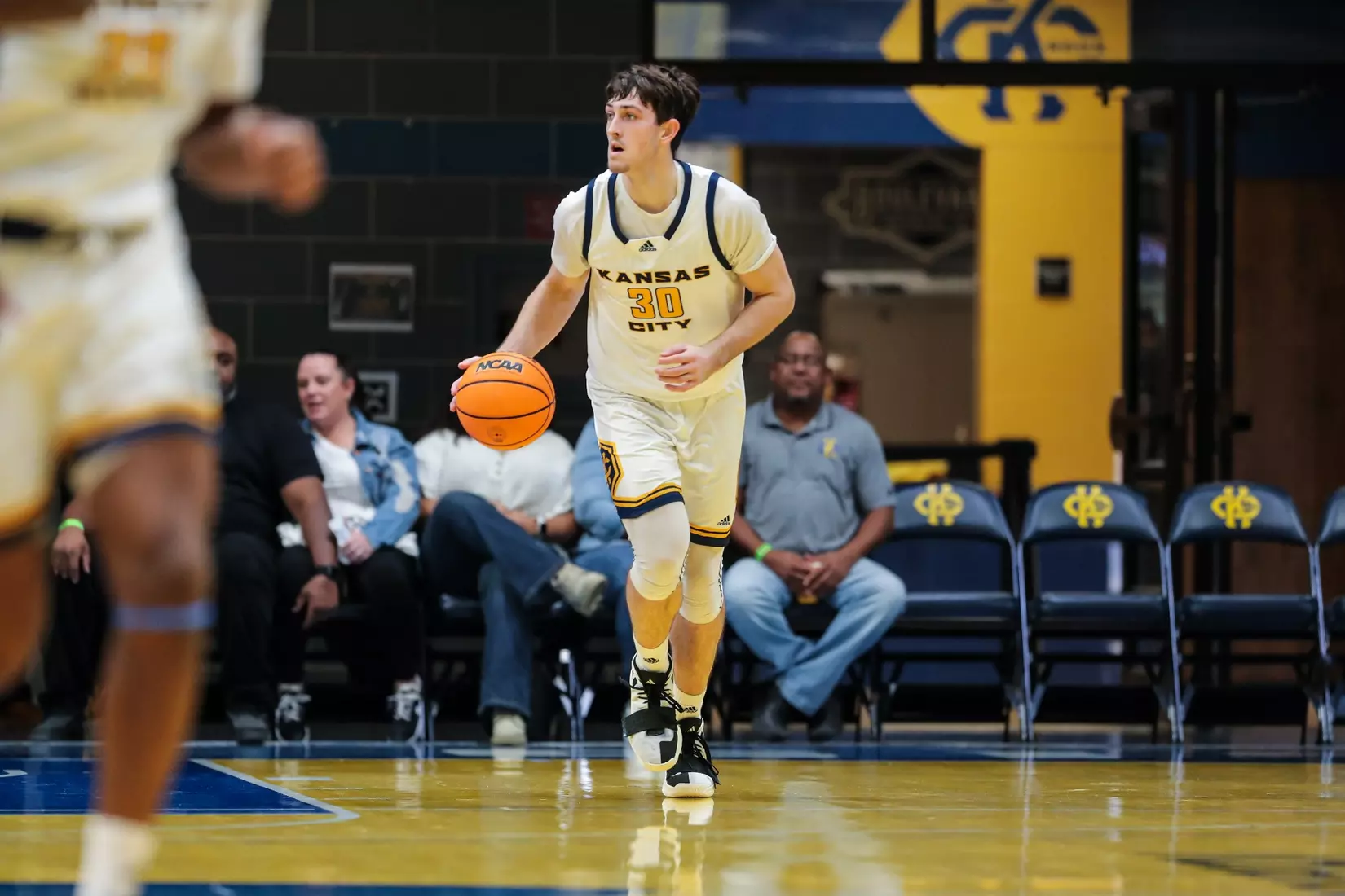 Kansas City Men's Basketball opened the 2023-24 season with a 79-48 home victory over Avila on Nov. 6, 2023.