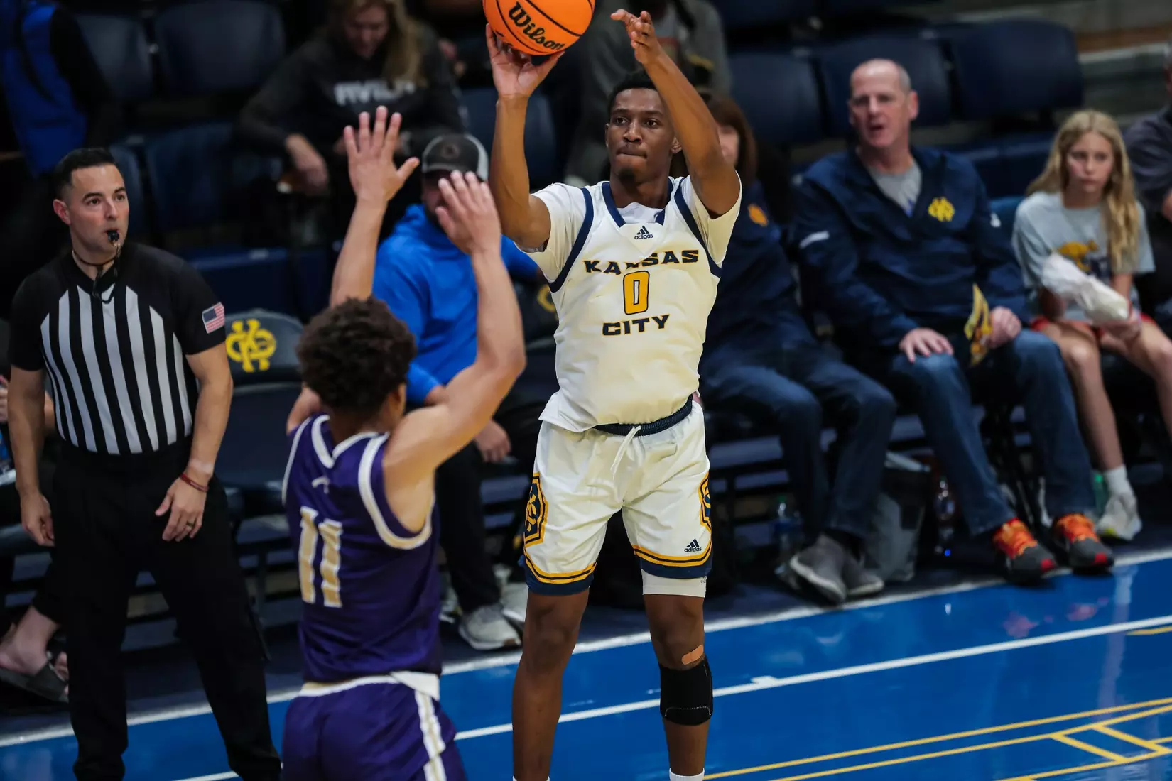 Kansas City Men's Basketball opened the 2023-24 season with a 79-48 home victory over Avila on Nov. 6, 2023.