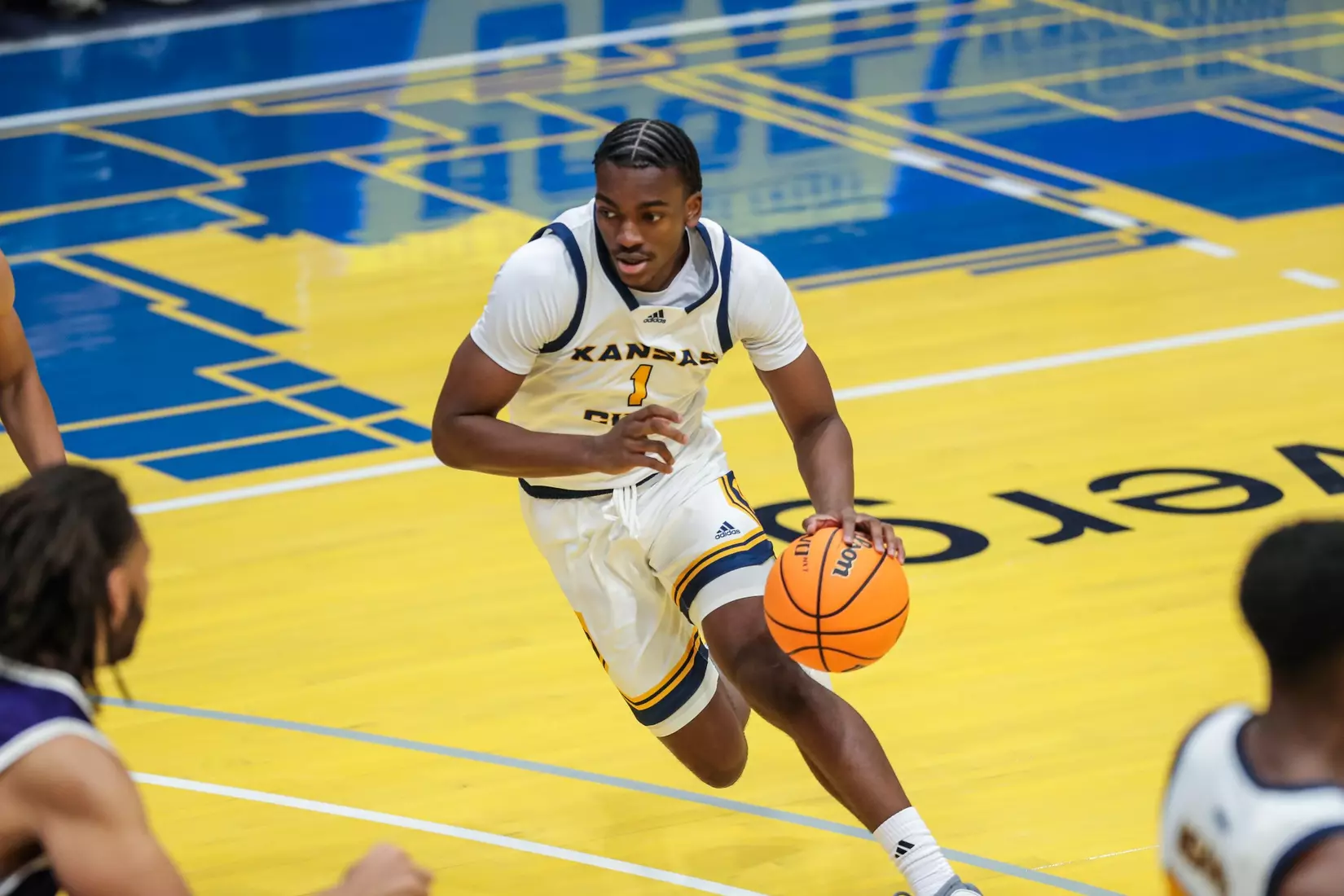 Kansas City Men's Basketball opened the 2023-24 season with a 79-48 home victory over Avila on Nov. 6, 2023.