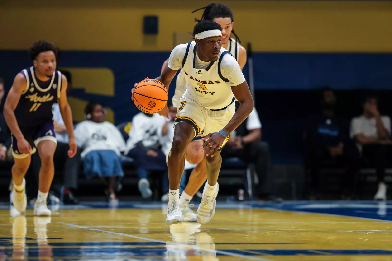 Kansas City Men's Basketball opened the 2023-24 season with a 79-48 home victory over Avila on Nov. 6, 2023.