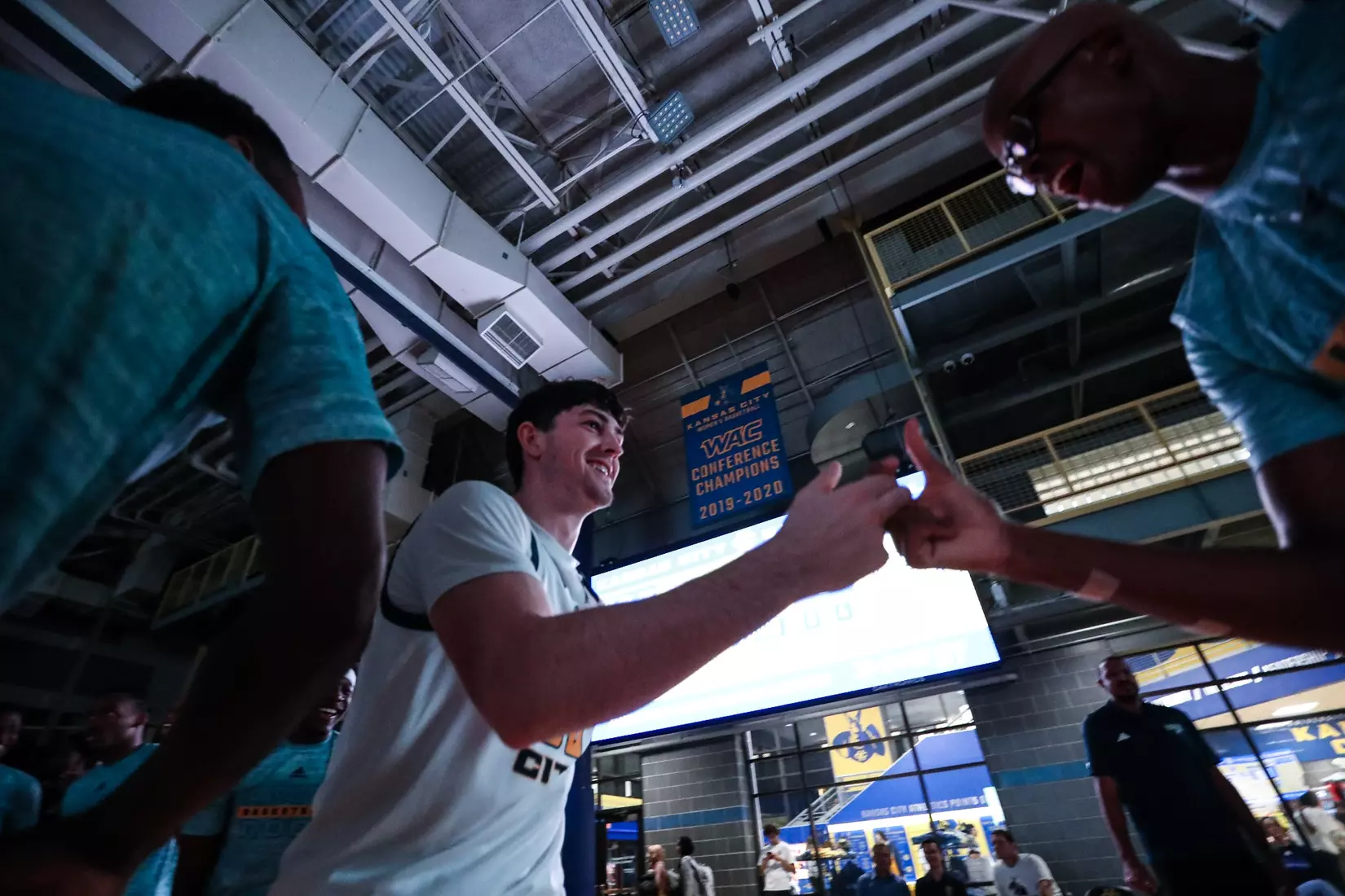 Kansas City Men's Basketball opened the 2023-24 season with a 79-48 home victory over Avila on Nov. 6, 2023.