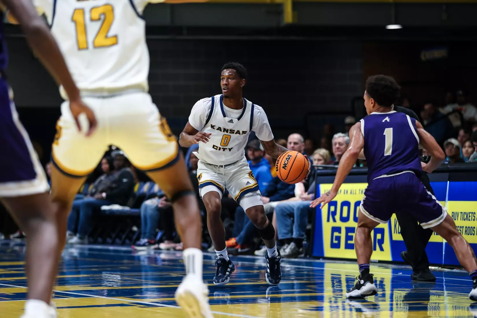 Kansas City Men's Basketball opened the 2023-24 season with a 79-48 home victory over Avila on Nov. 6, 2023.