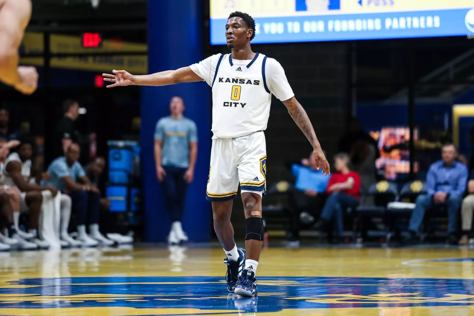 Kansas City Men's Basketball opened the 2023-24 season with a 79-48 home victory over Avila on Nov. 6, 2023.