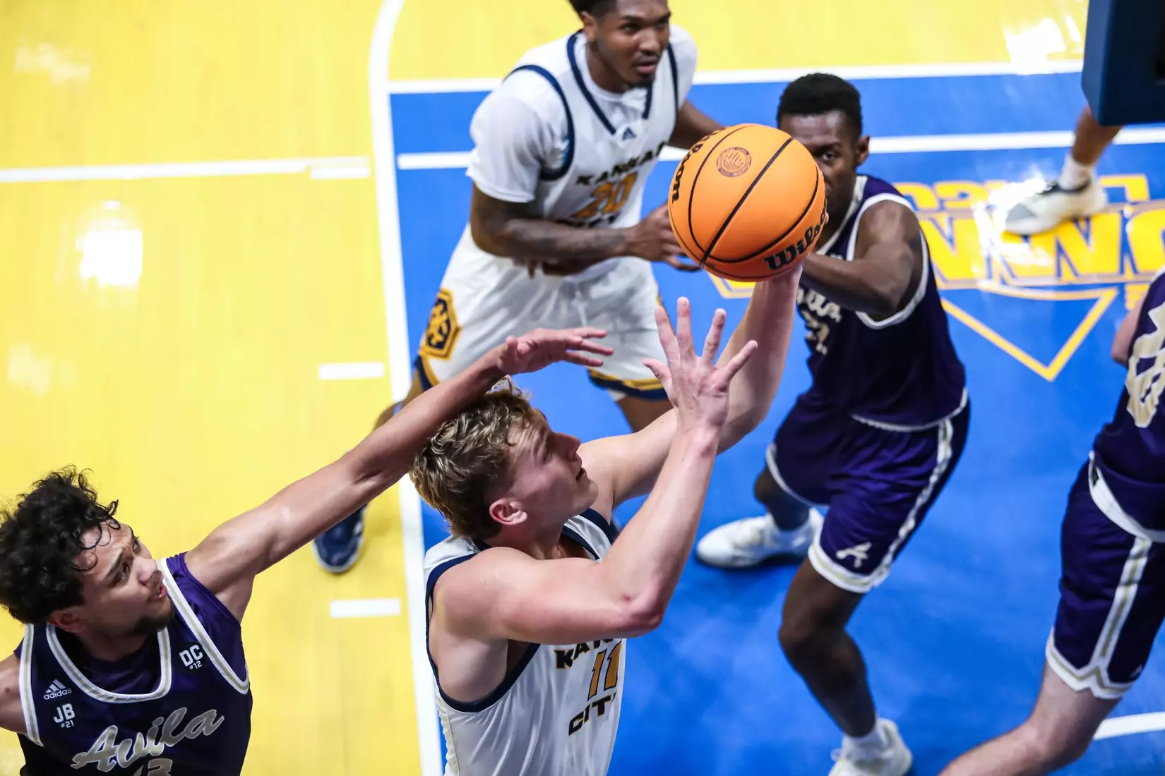 Kansas City Men's Basketball opened the 2023-24 season with a 79-48 home victory over Avila on Nov. 6, 2023.