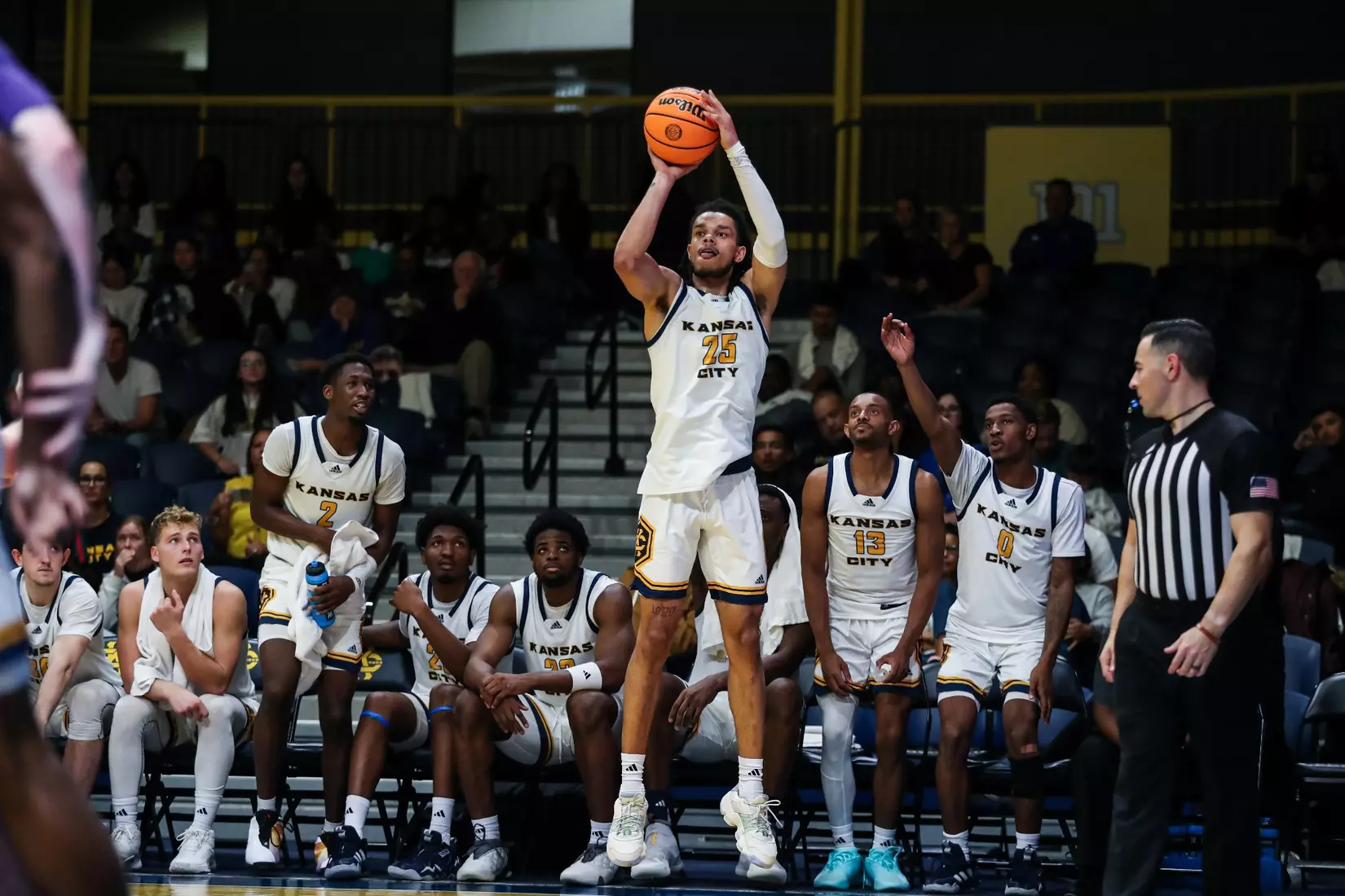 Kansas City Men's Basketball opened the 2023-24 season with a 79-48 home victory over Avila on Nov. 6, 2023.