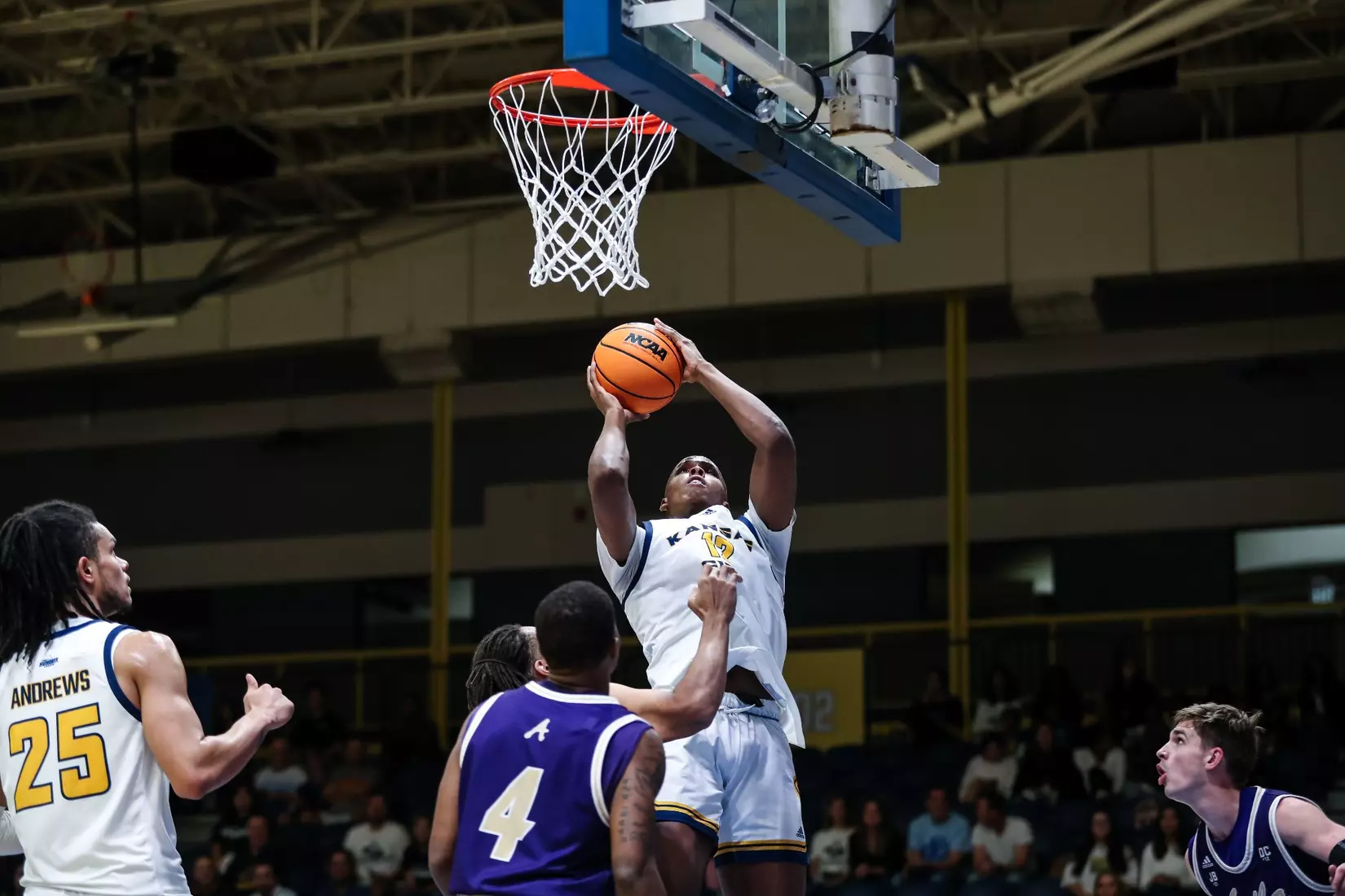 Kansas City Men's Basketball opened the 2023-24 season with a 79-48 home victory over Avila on Nov. 6, 2023.