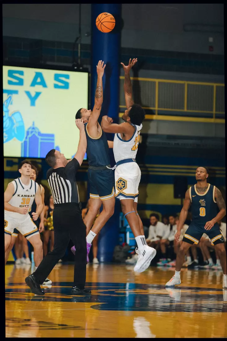 Kansas City Men's Basketball got out to a 2-0 start on the young 2023-24 season after a 95-42 beatdown of St. Mary on Nov. 11, 2023.