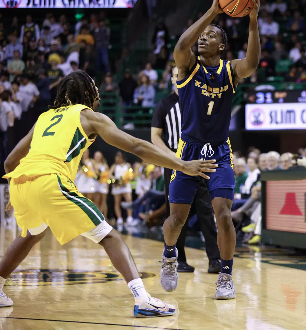 Kansas City Men's Basketball suffered its first loss of the season at the hands of Baylor on Nov. 14, 2023.