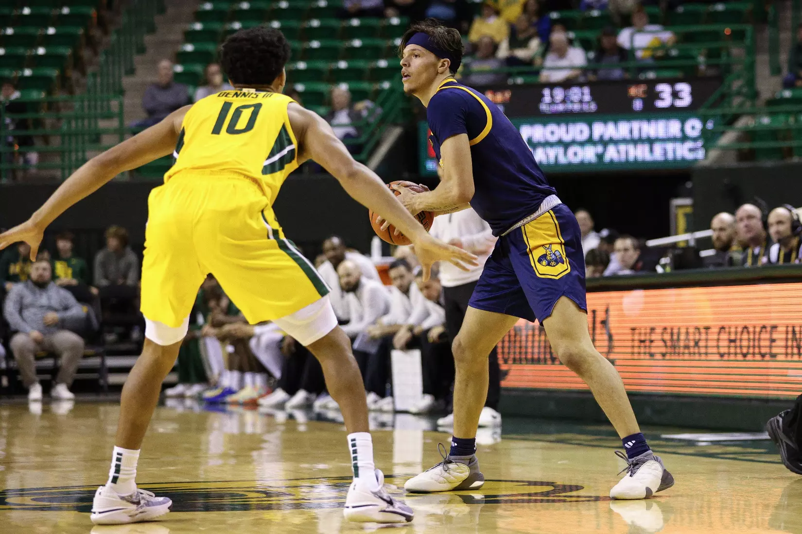 Kansas City Men's Basketball suffered its first loss of the season at the hands of Baylor on Nov. 14, 2023.