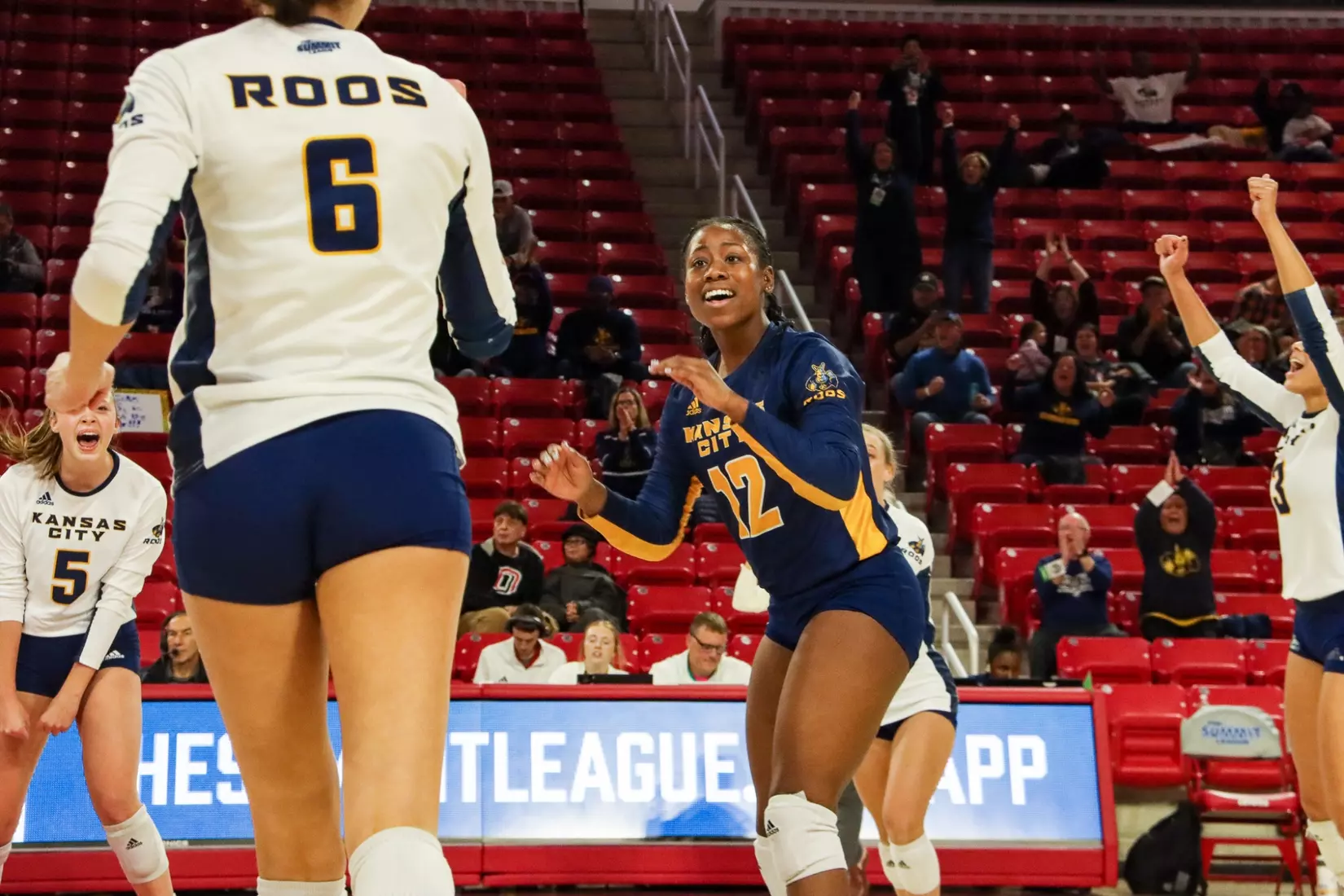 Kansas City Volleyball took down #5 North Dakota State and qualified to the second conference title match in program history on Nov. 20, 2023.