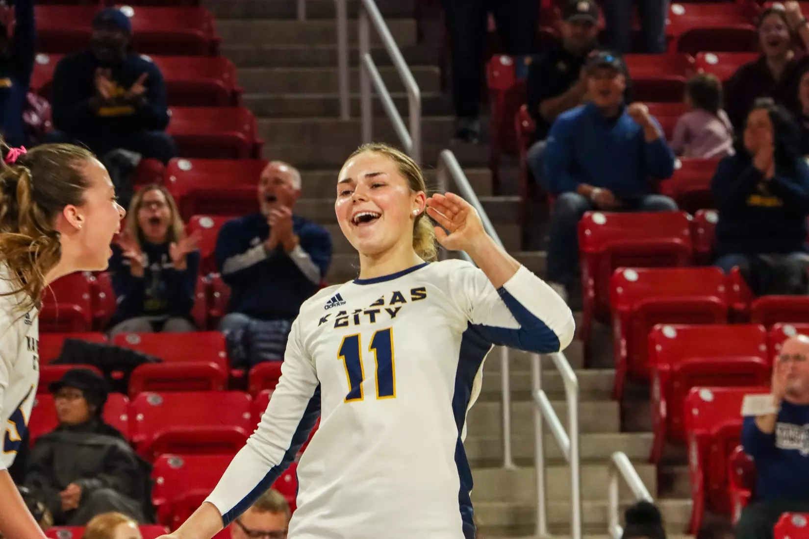 Kansas City Volleyball took down #5 North Dakota State and qualified to the second conference title match in program history on Nov. 20, 2023.