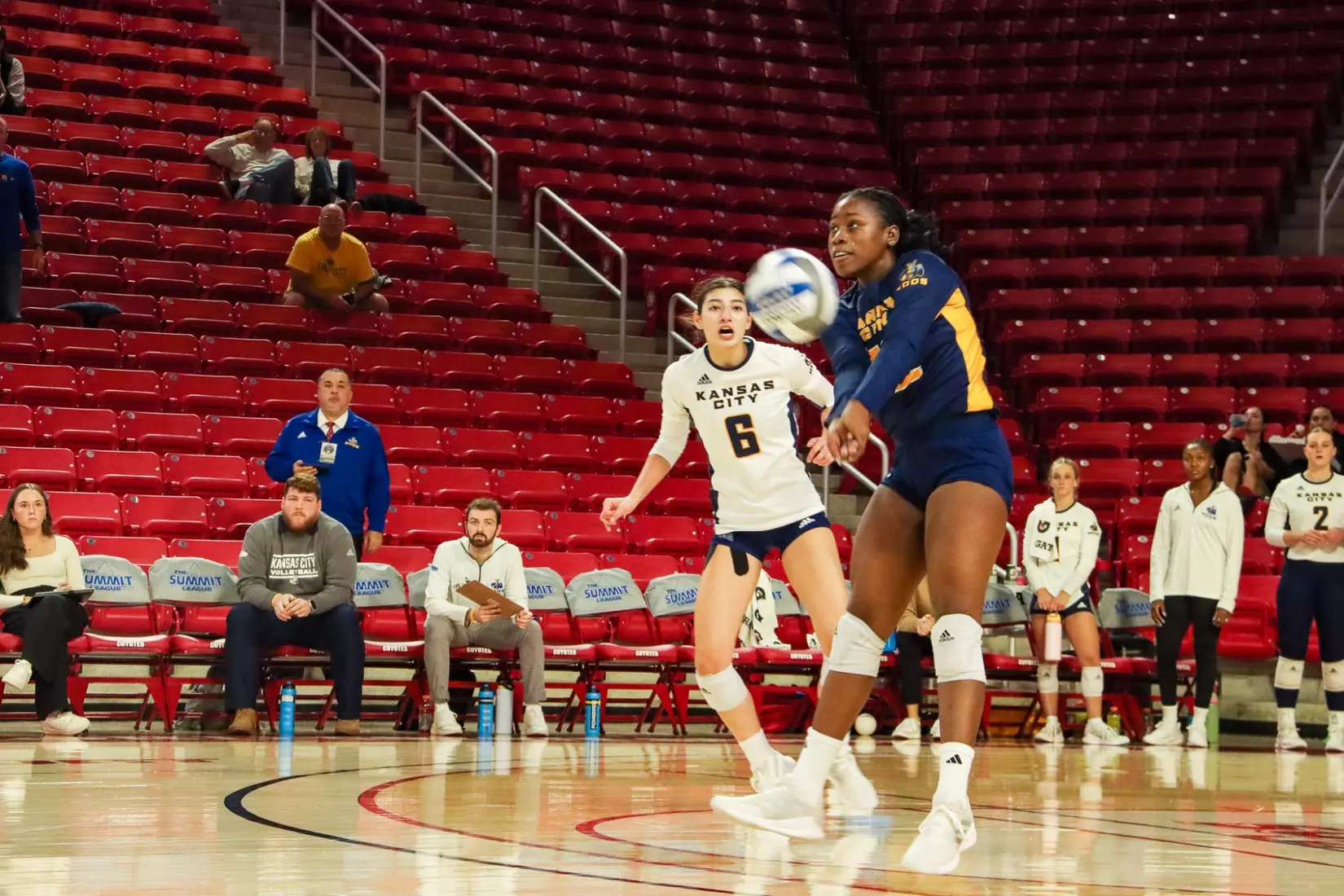 Kansas City Volleyball took down #5 North Dakota State and qualified to the second conference title match in program history on Nov. 20, 2023.