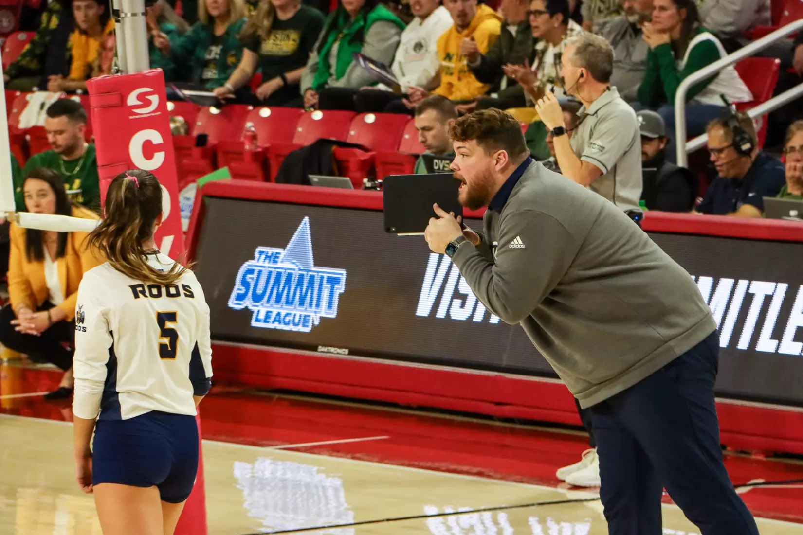 Kansas City Volleyball took down #5 North Dakota State and qualified to the second conference title match in program history on Nov. 20, 2023.