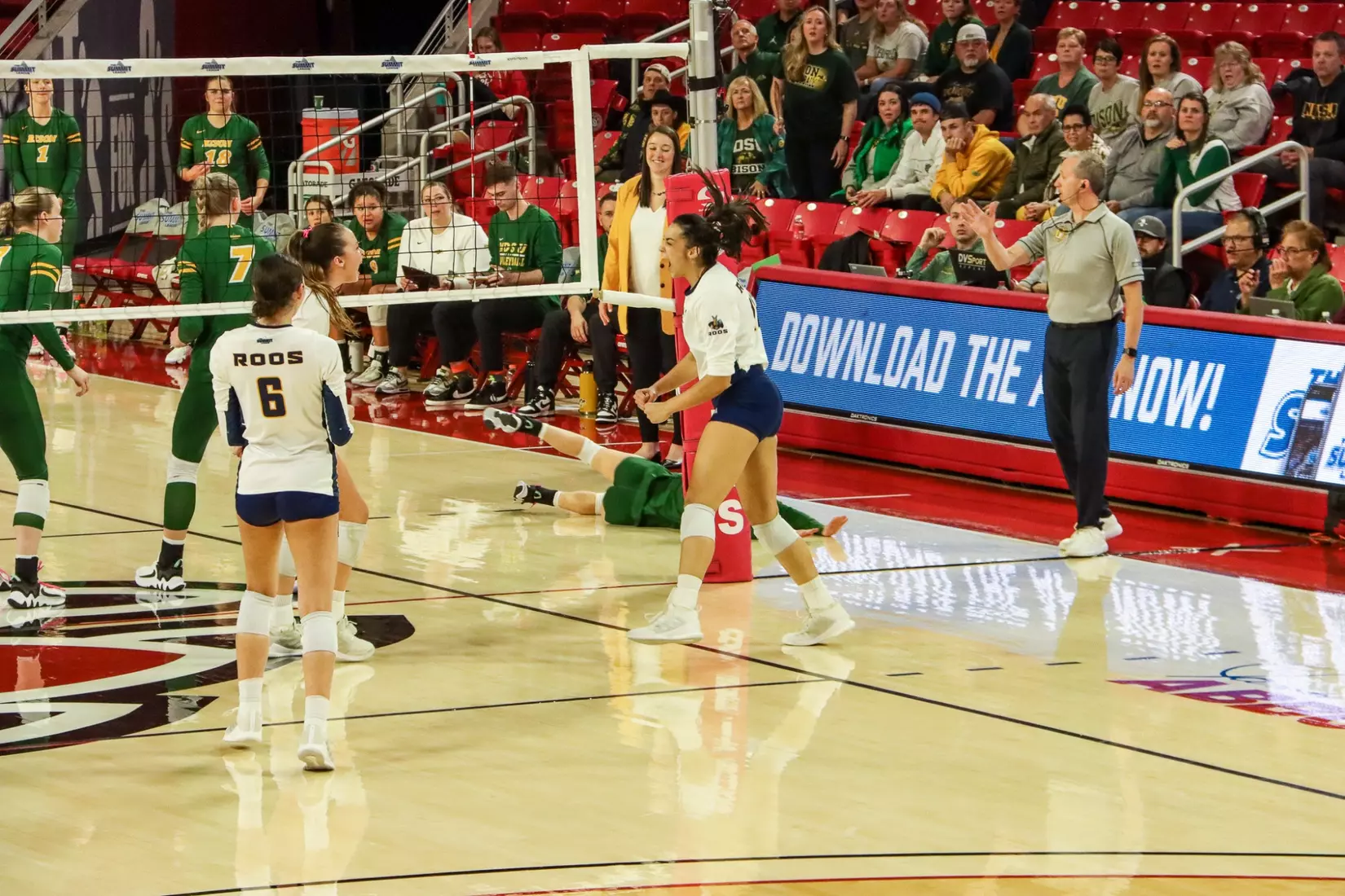Kansas City Volleyball took down #5 North Dakota State and qualified to the second conference title match in program history on Nov. 20, 2023.