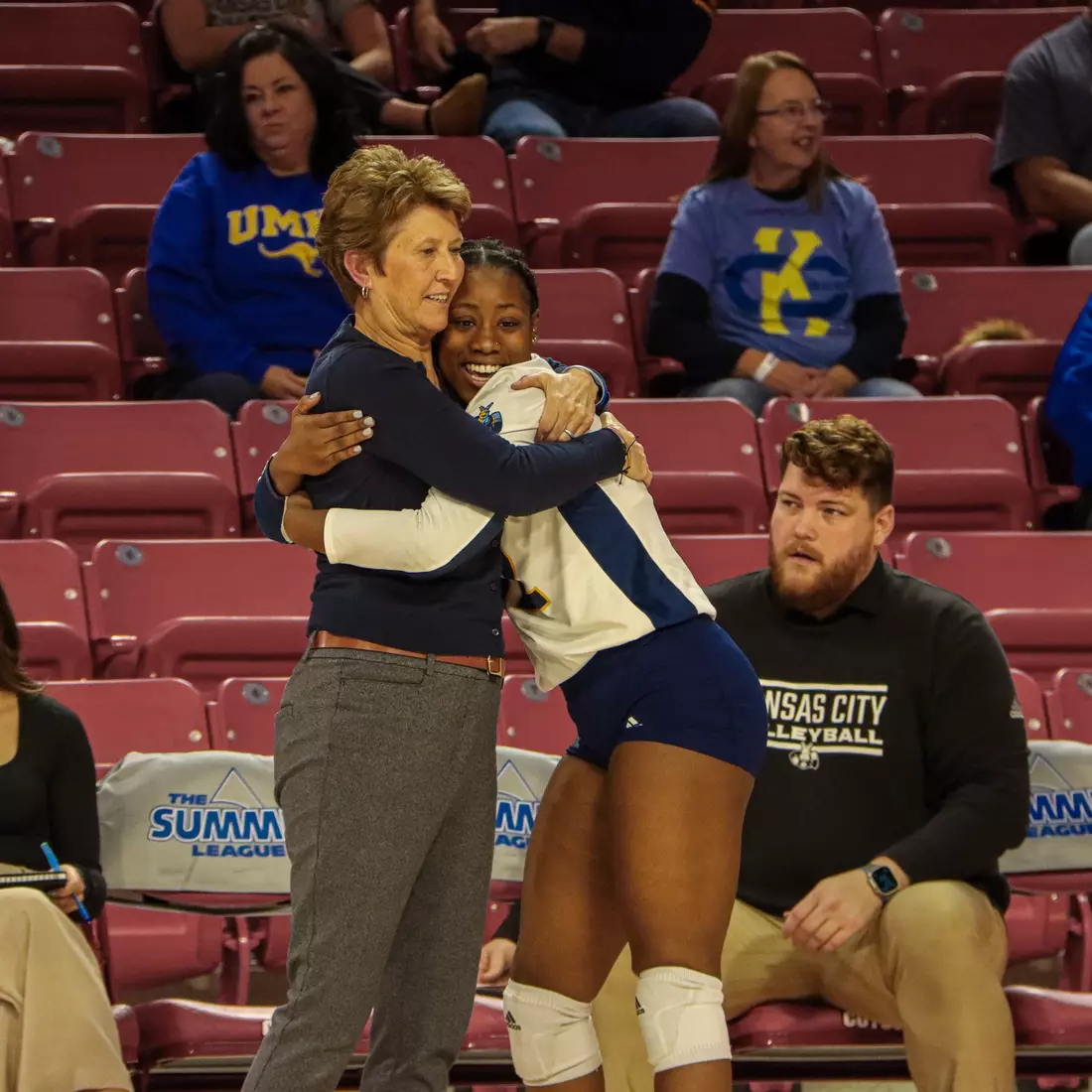Kansas City Volleyball took the first two sets but could not bring home the championship against #2 Omaha on Nov. 21, 2023.