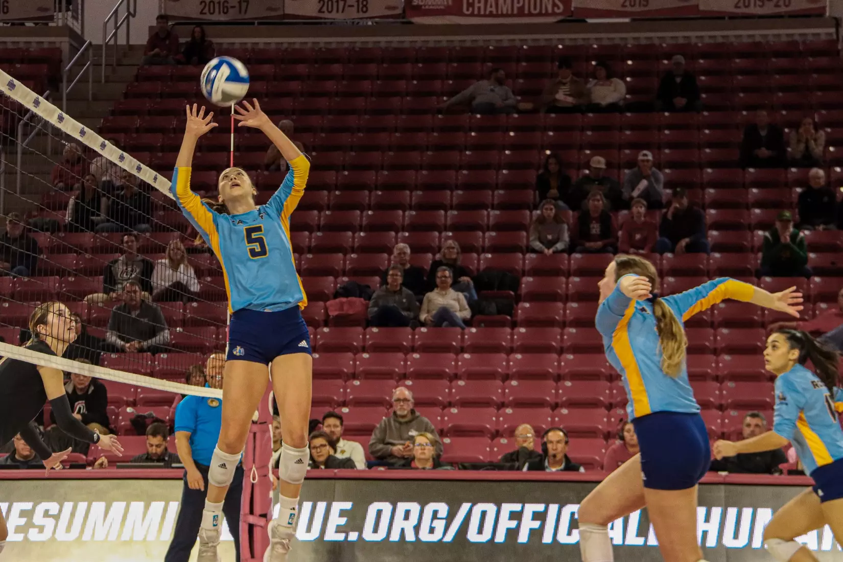 Kansas City Volleyball took the first two sets but could not bring home the championship against #2 Omaha on Nov. 21, 2023.