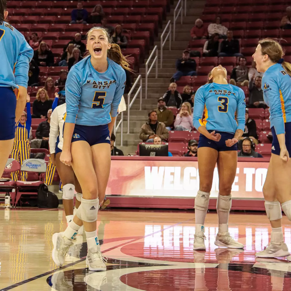 Kansas City Volleyball took the first two sets but could not bring home the championship against #2 Omaha on Nov. 21, 2023.