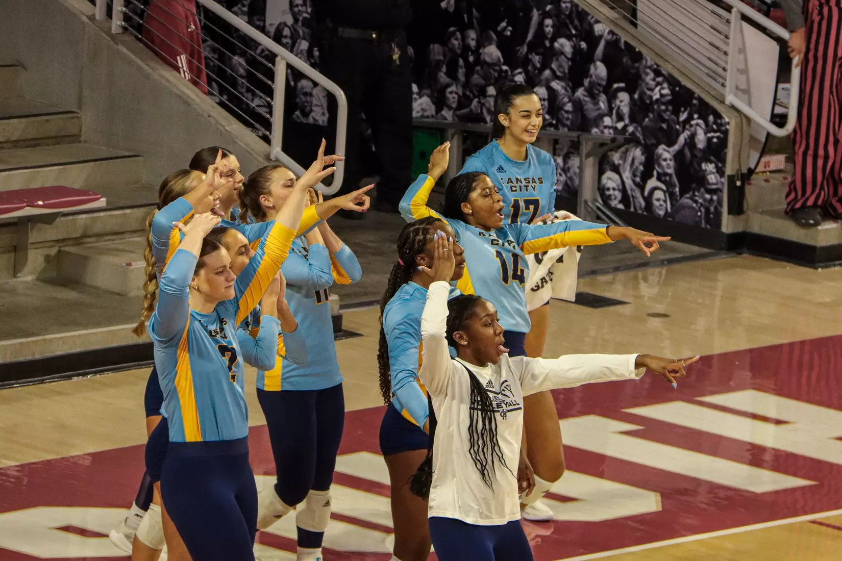 Kansas City Volleyball took the first two sets but could not bring home the championship against #2 Omaha on Nov. 21, 2023.