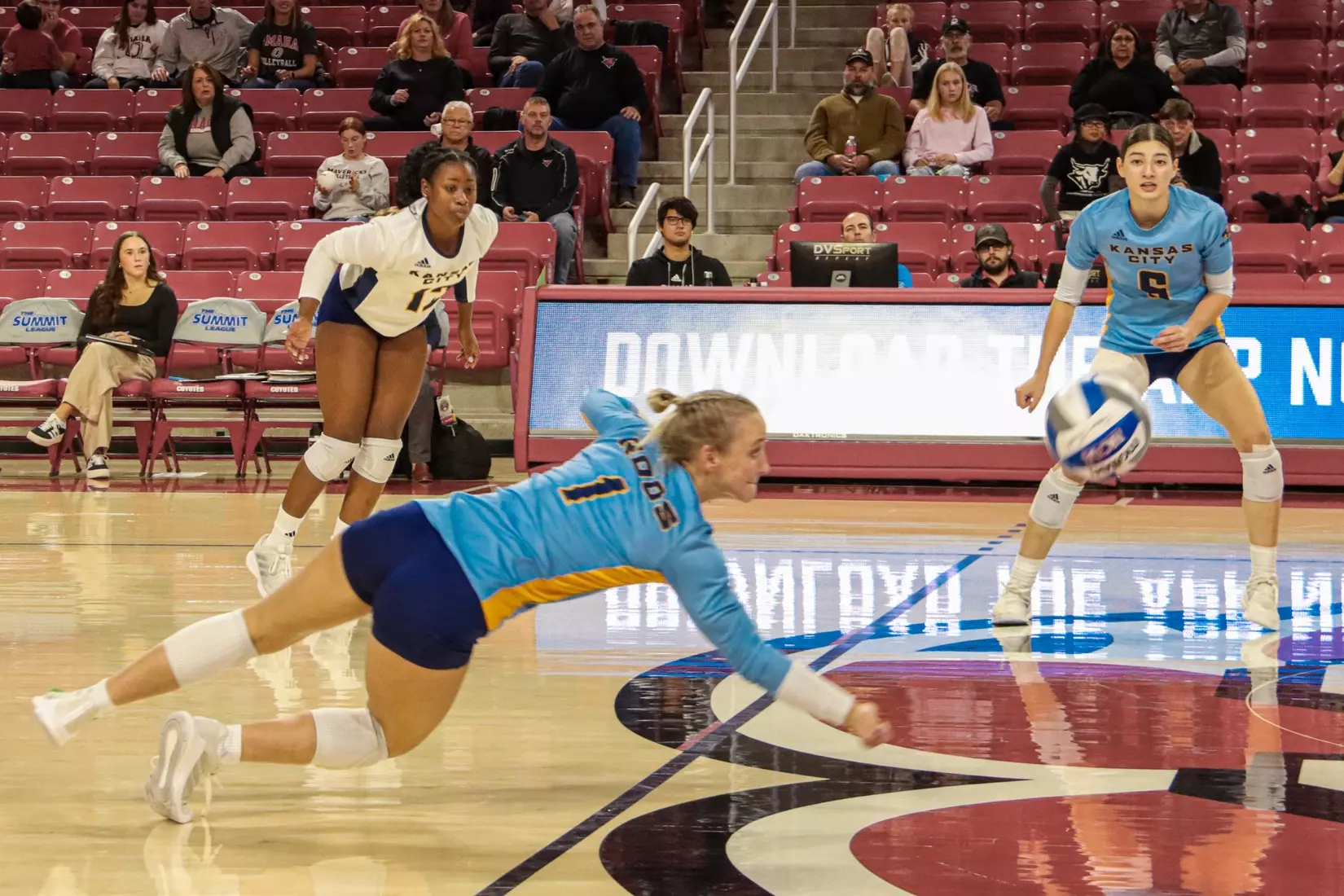 Kansas City Volleyball took the first two sets but could not bring home the championship against #2 Omaha on Nov. 21, 2023.