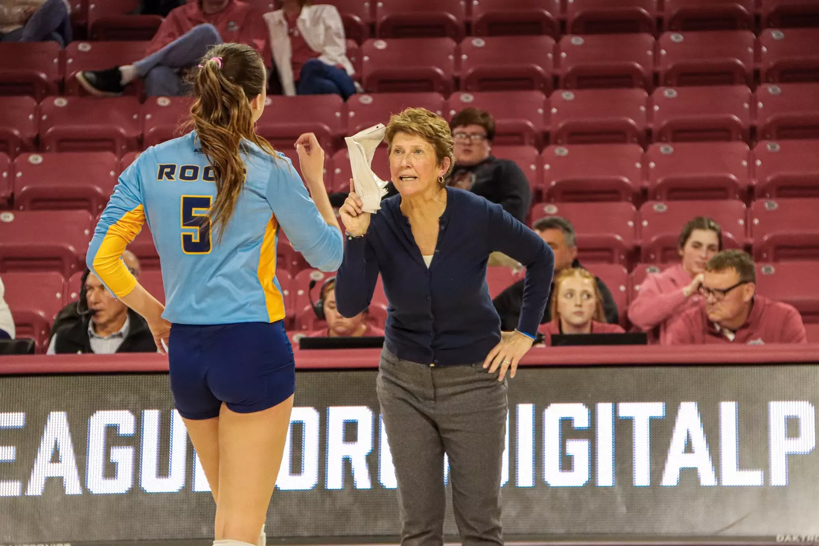 Kansas City Volleyball took the first two sets but could not bring home the championship against #2 Omaha on Nov. 21, 2023.