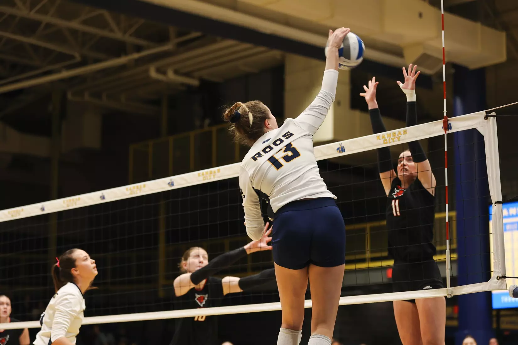 Kansas City Volleyball fell to Omaha in four sets on Nov. 2, 2023.