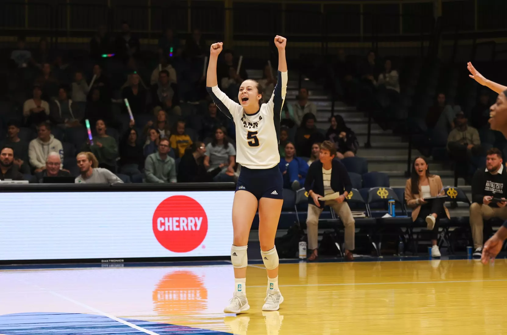 Kansas City Volleyball fell to Omaha in four sets on Nov. 2, 2023.