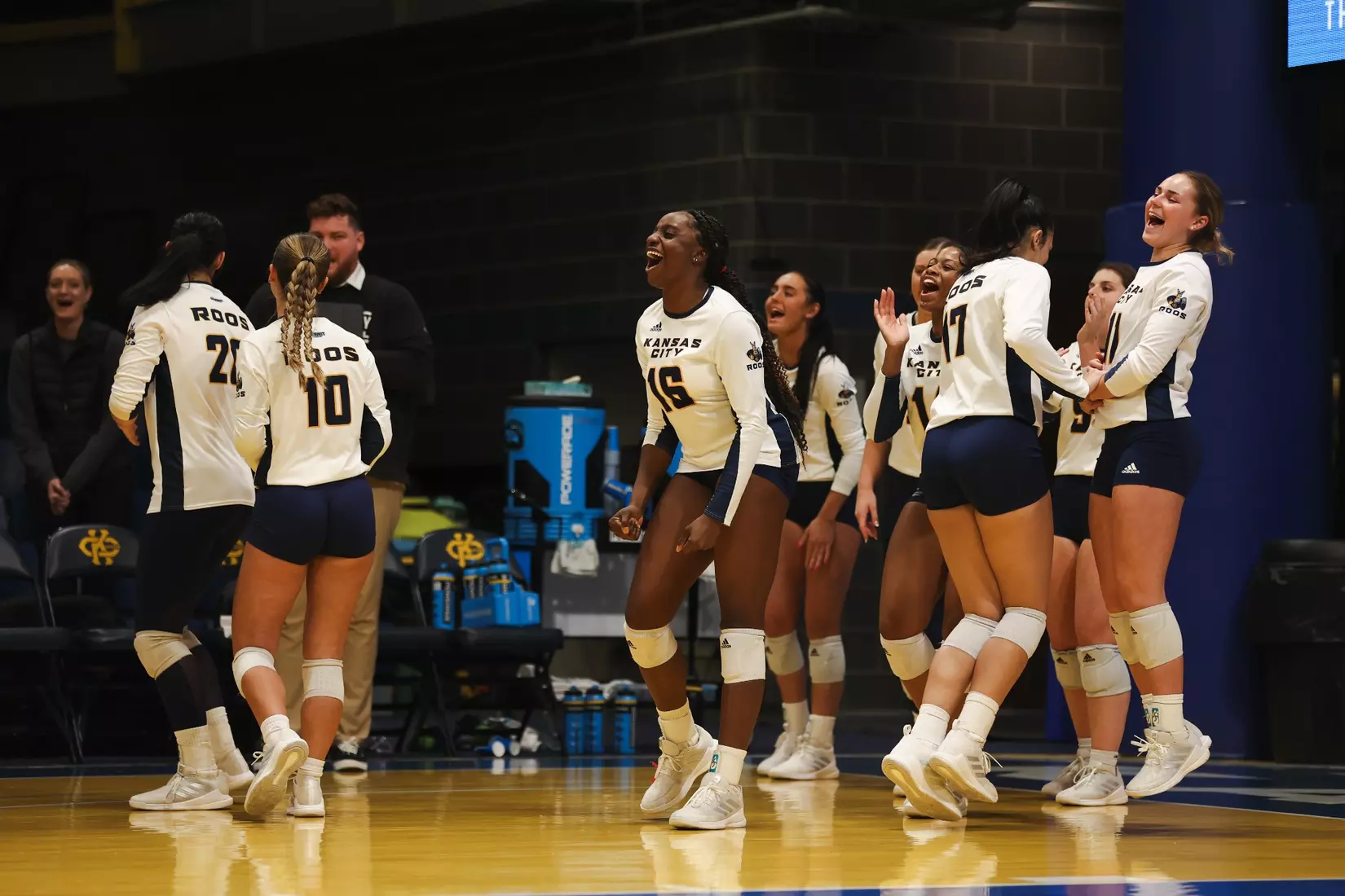 Kansas City Volleyball fell to Omaha in four sets on Nov. 2, 2023.