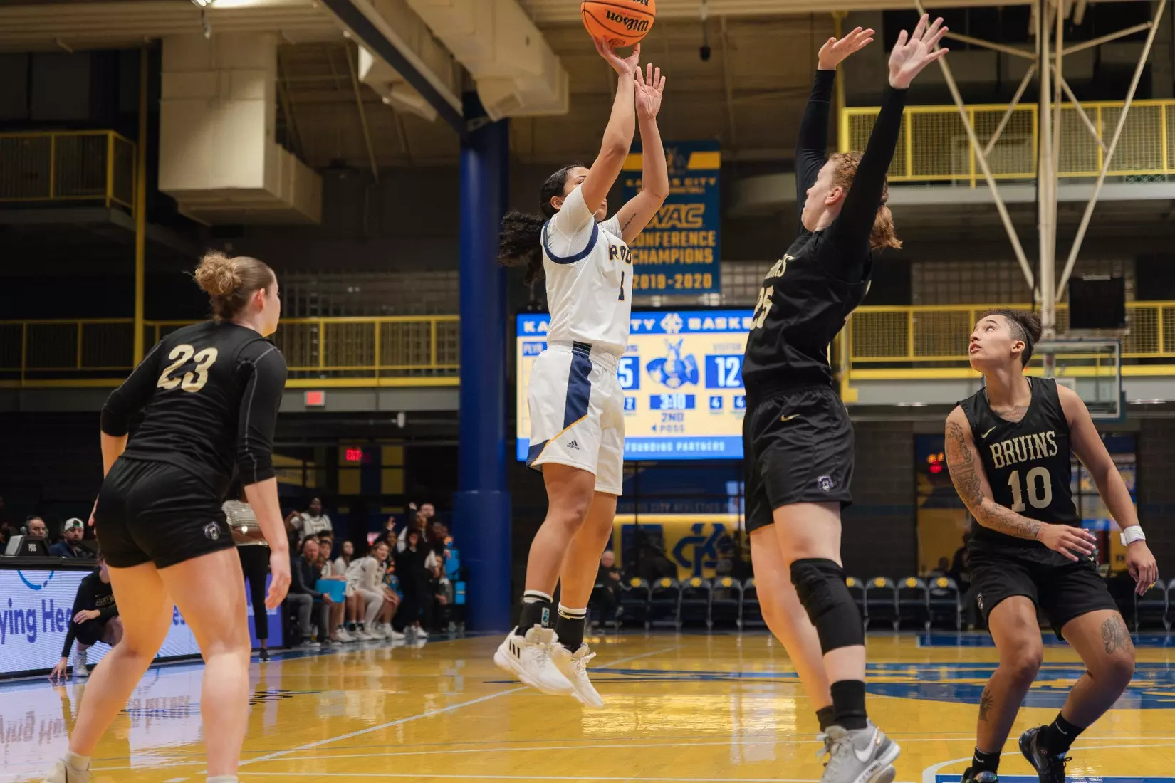 Kansas City Women's Basketball picked up its second-straight win as it dismantled Bellevue, 84-34 on Dec. 6, 2023.