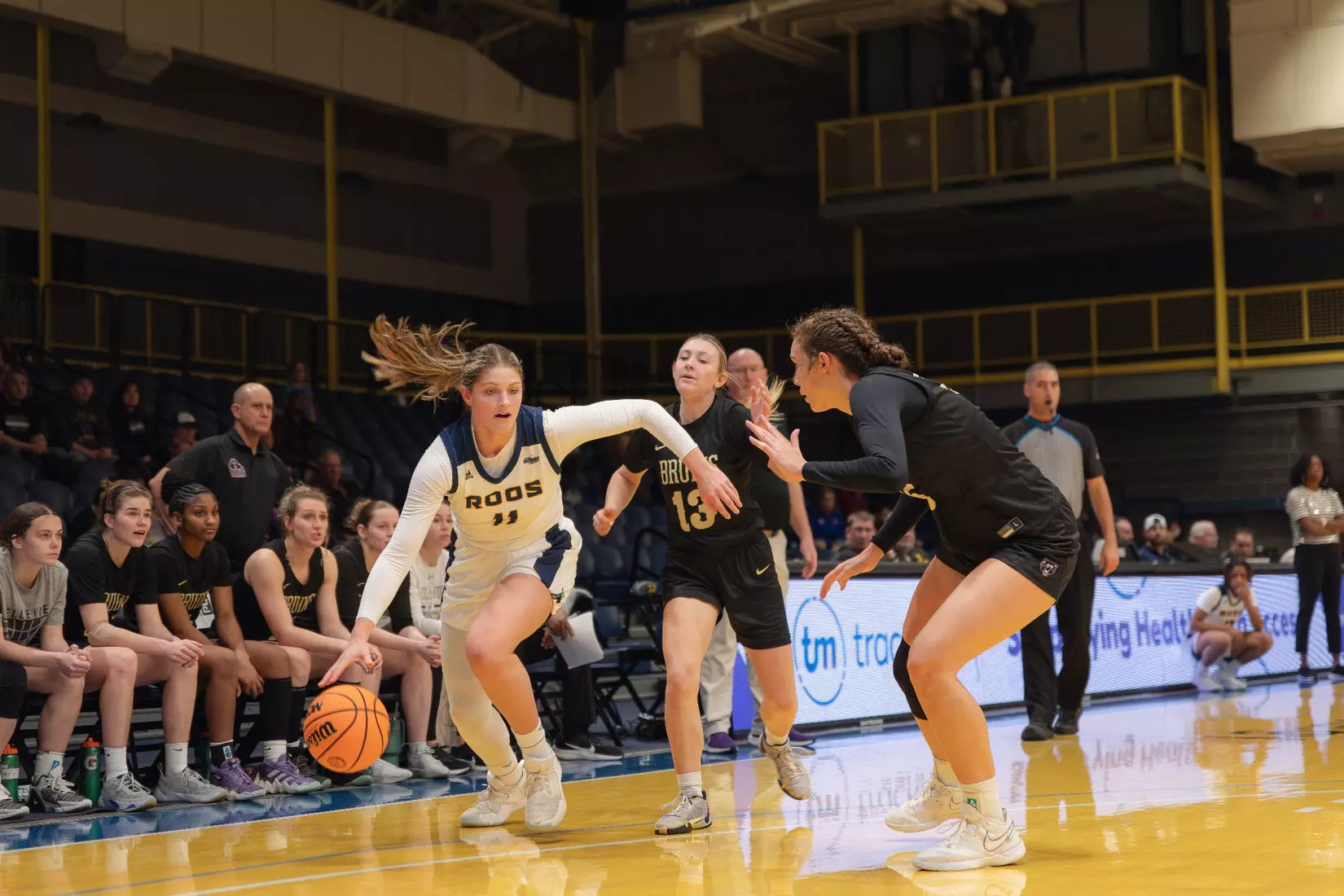 Kansas City Women's Basketball picked up its second-straight win as it dismantled Bellevue, 84-34 on Dec. 6, 2023.