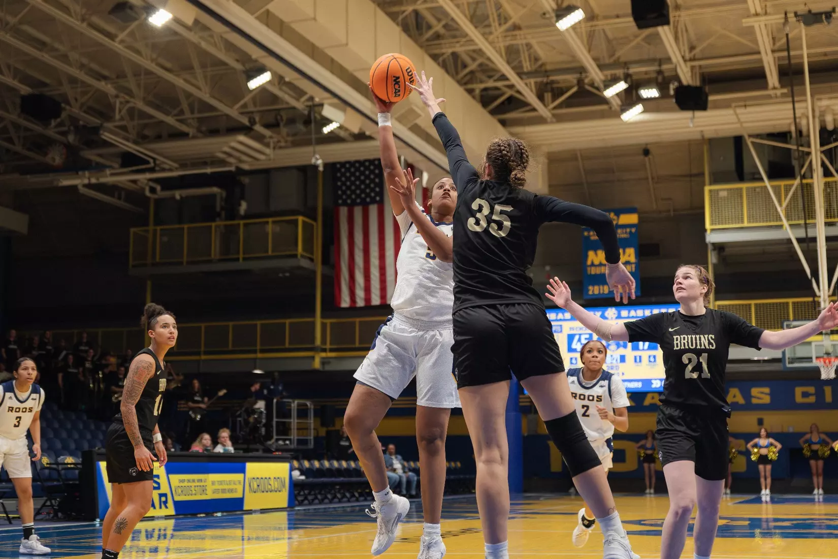 Kansas City Women's Basketball picked up its second-straight win as it dismantled Bellevue, 84-34 on Dec. 6, 2023.