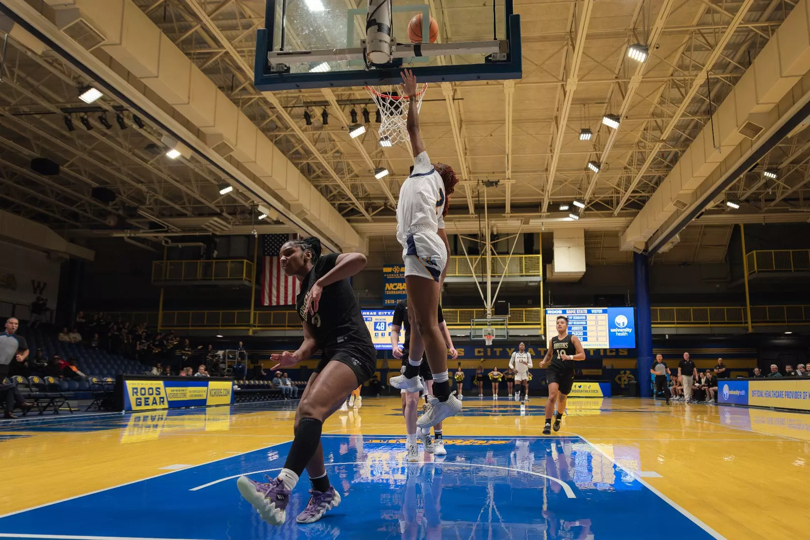 Kansas City Women's Basketball picked up its second-straight win as it dismantled Bellevue, 84-34 on Dec. 6, 2023.