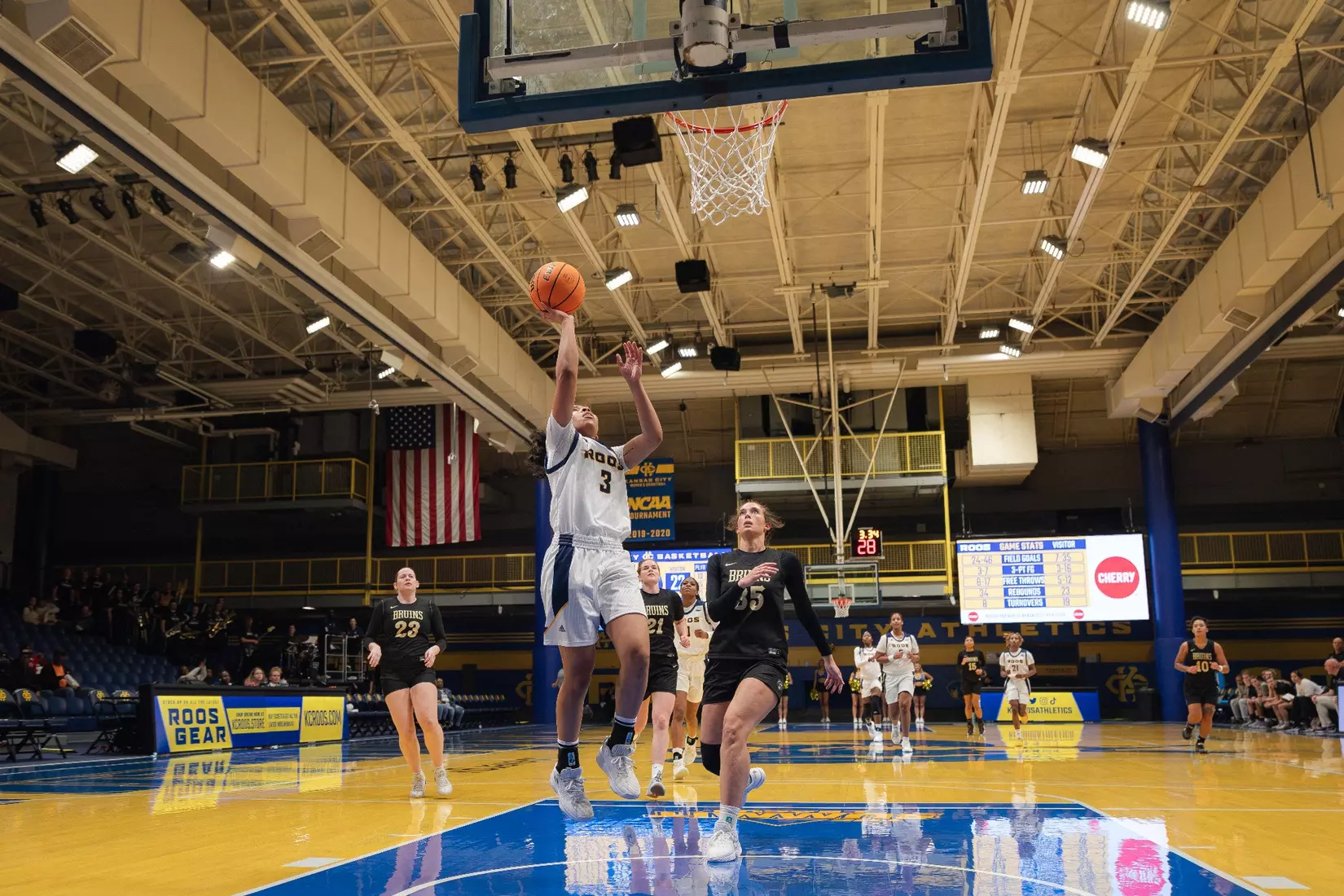 Kansas City Women's Basketball picked up its second-straight win as it dismantled Bellevue, 84-34 on Dec. 6, 2023.