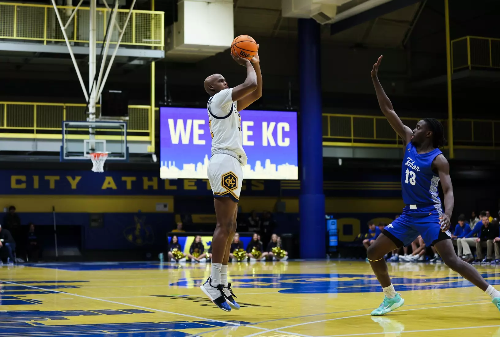 Kansas City Men's Basketball used a 29-point outing from Jamar Brown to move past Tabor College, 80-57 on Dec. 12, 2023.