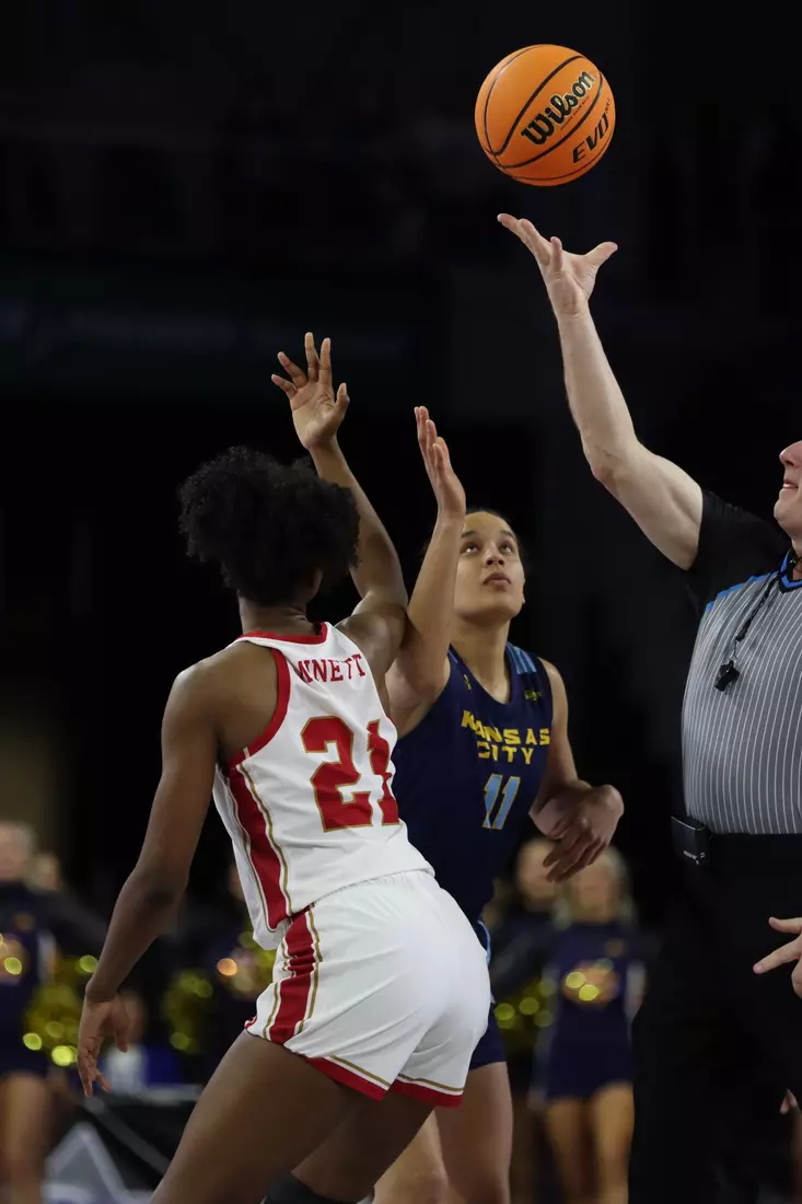 Kansas City Women's Basketball vs. Denver in the first round of the Summit League Championship. The Roos won on a buzzer beater, 66 - 65.