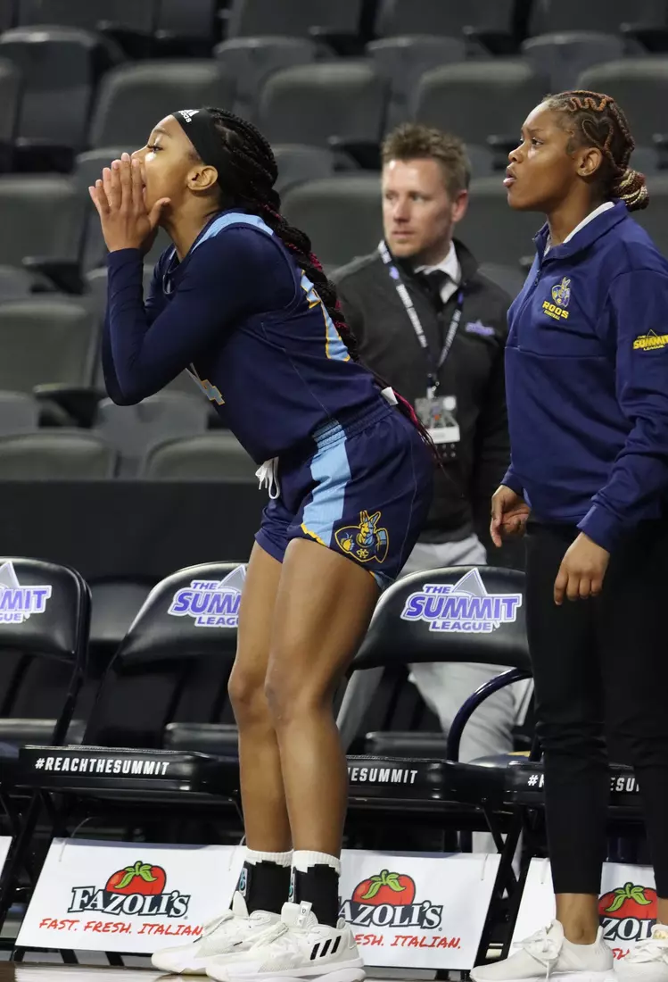 Kansas City Women's Basketball vs. Denver in the first round of the Summit League Championship. The Roos won on a buzzer beater, 66 - 65.