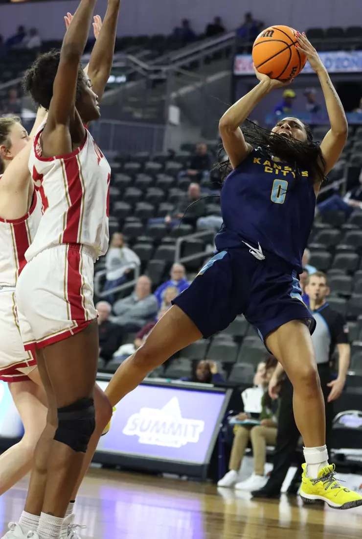 Kansas City Women's Basketball vs. Denver in the first round of the Summit League Championship. The Roos won on a buzzer beater, 66 - 65.