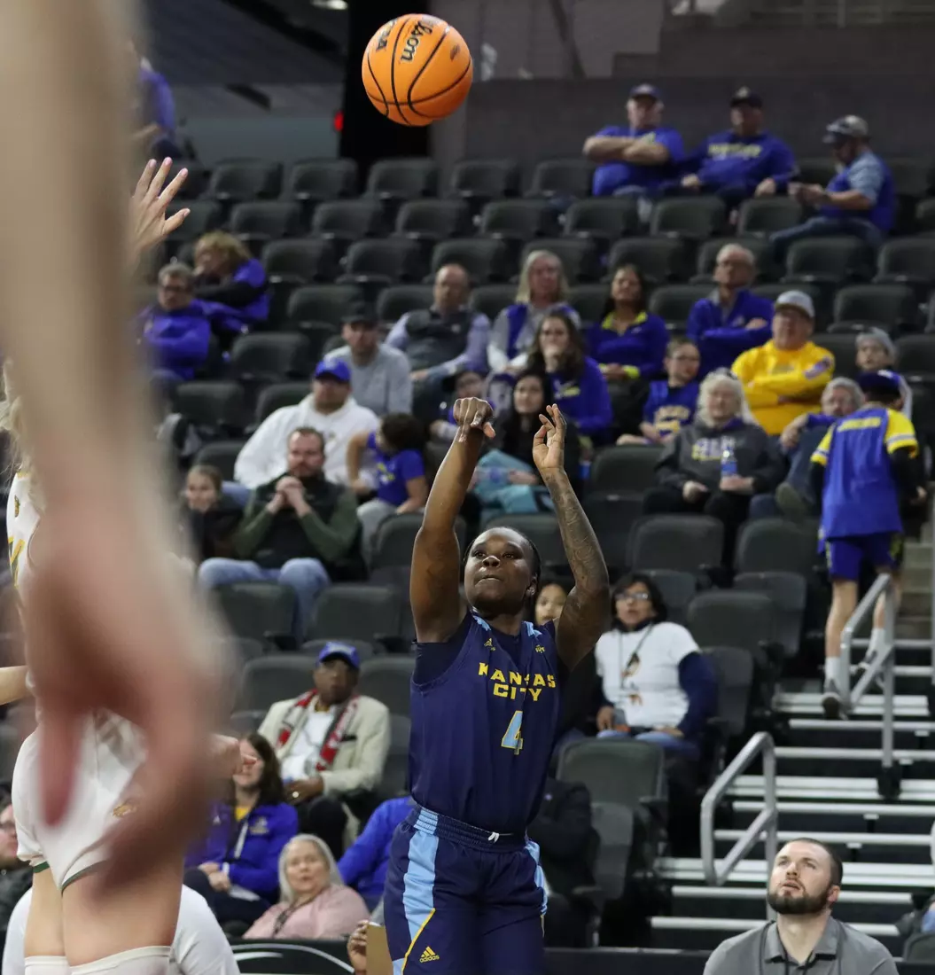 Kansas City Women's Basketball defeats North Dakota State in its second game of the Summit League Conference Tournament.
