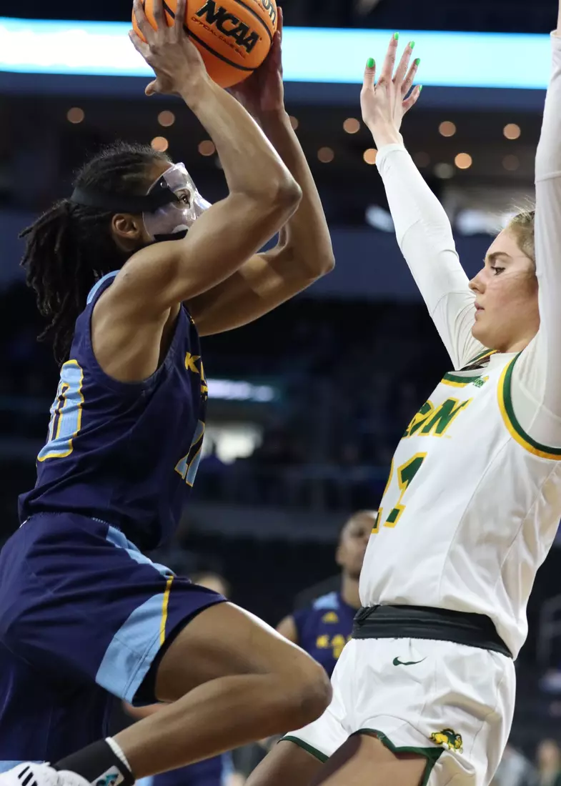 Kansas City Women's Basketball defeats North Dakota State in its second game of the Summit League Conference Tournament.