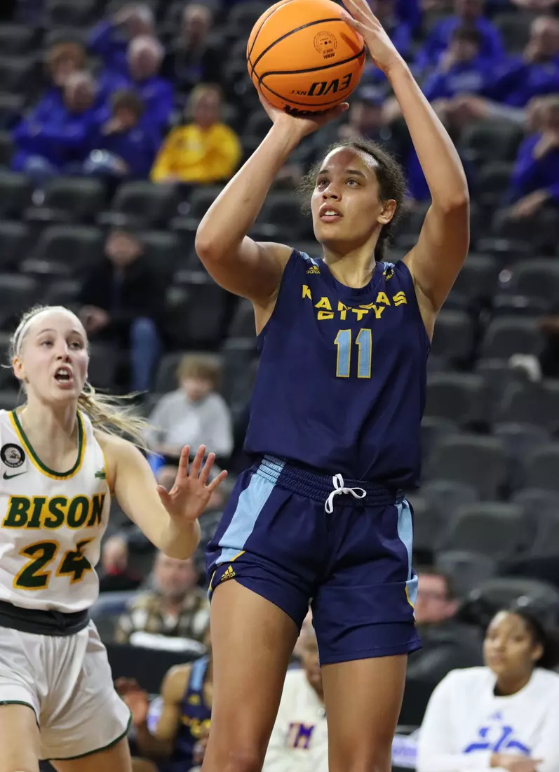 Kansas City Women's Basketball defeats North Dakota State in its second game of the Summit League Conference Tournament.