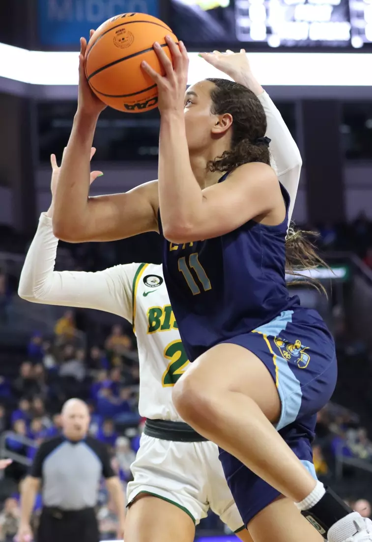 Kansas City Women's Basketball defeats North Dakota State in its second game of the Summit League Conference Tournament.