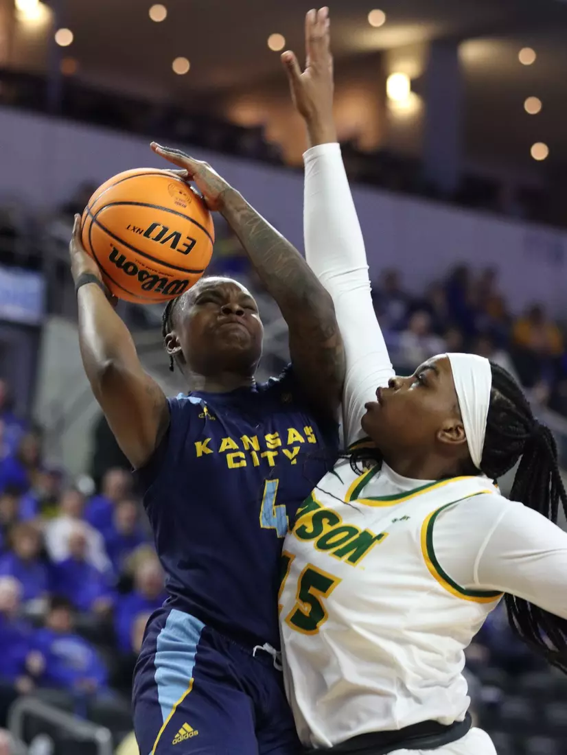Kansas City Women's Basketball defeats North Dakota State in its second game of the Summit League Conference Tournament.