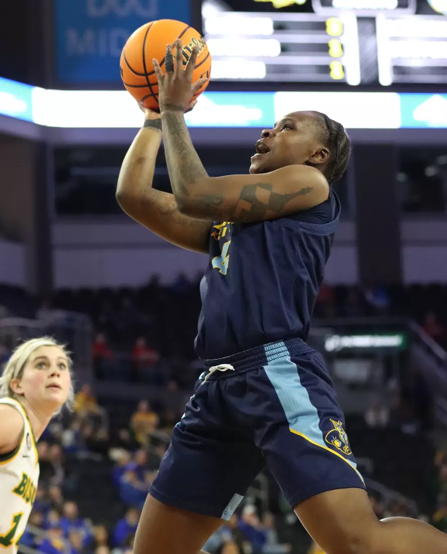 Kansas City Women's Basketball defeats North Dakota State in its second game of the Summit League Conference Tournament.