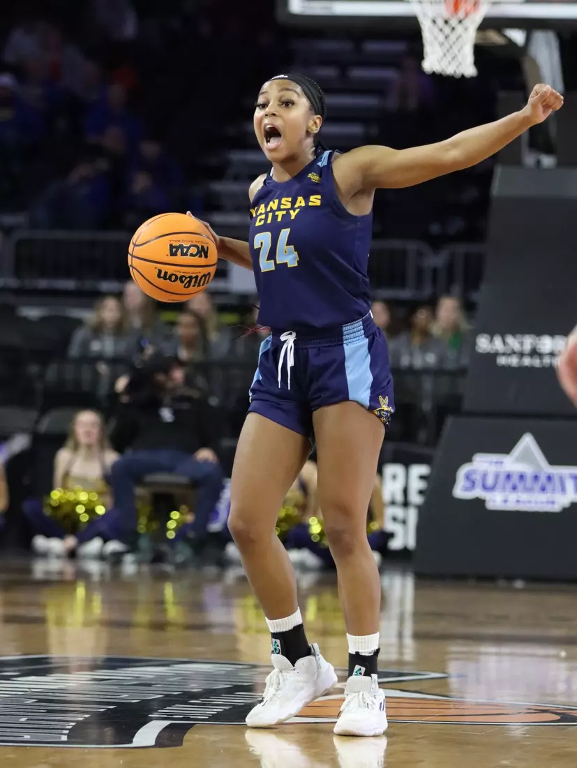 Kansas City Women's Basketball defeats North Dakota State in its second game of the Summit League Conference Tournament.
